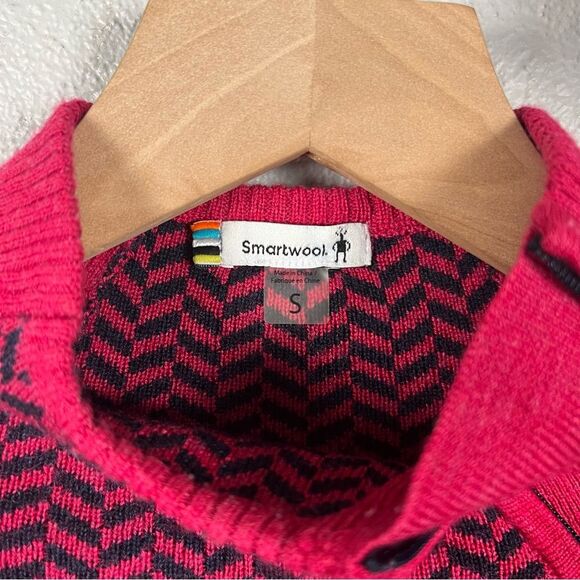 Smartwool Dacono Chevron Funnel Neck Merino Wool Ski Sweater Size Small - Picture 5 of 7